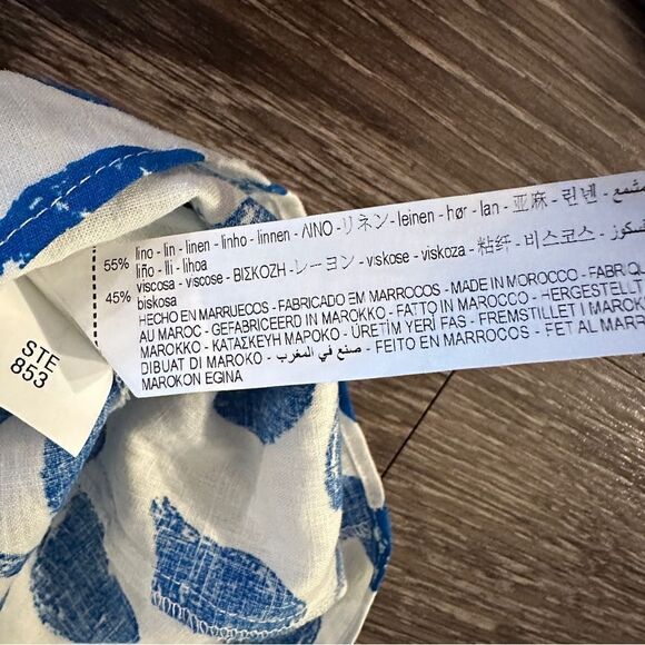 Zara Linen Blend Wrap Dress - Picture 6 of 7